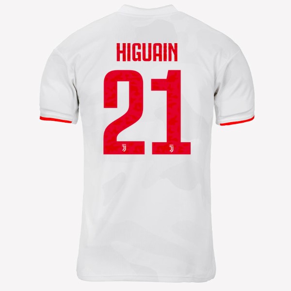 Camiseta Juventus NO.21 Higuain Segunda equipo 2019-20 Gris Blanco